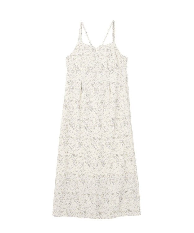 earth music&ecology フラワーバッククロスキャミワンピース Ivory