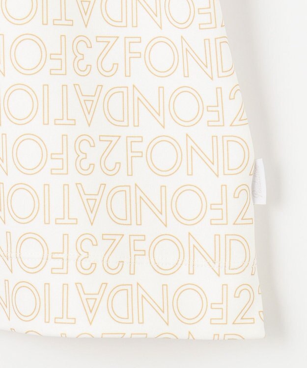 23区GOLF 【WOMEN】【23Fondation/WEB&一部店舗限定】ロゴ総柄 モックネックシャツ ホワイト系5