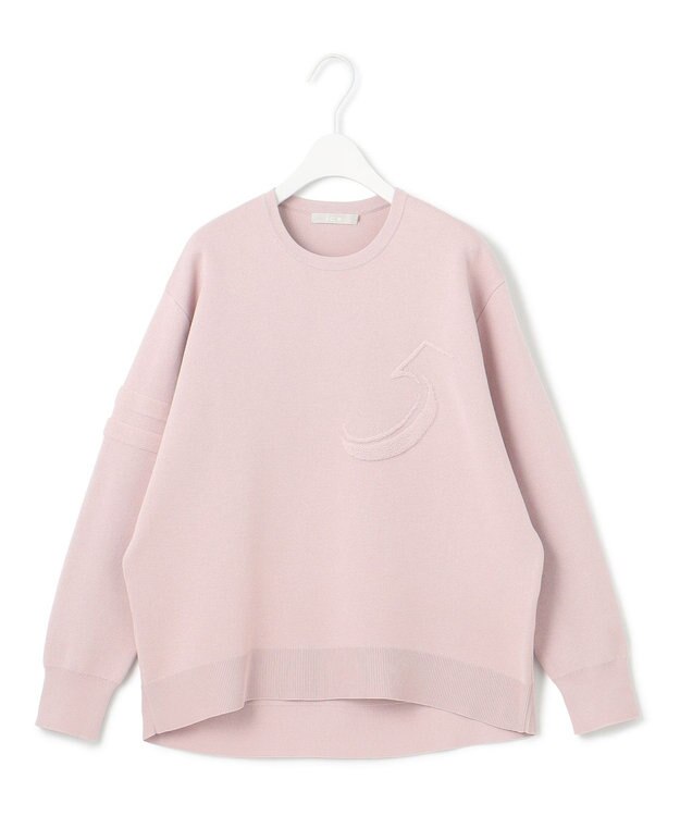 ICB 【洗える】ナンバリングカラーニット  プルオーバー ヘイズピンク系［ソウルナンバー５］