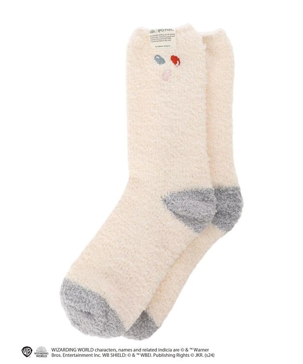Green Parks ハリーポッター／ワンポイントルームソックス Ivory