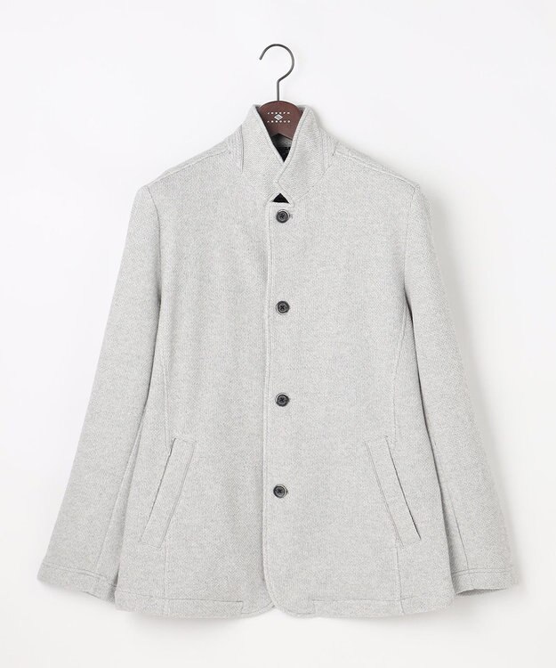 JOSEPH ABBOUD 【ストレッチ/カーディガンジャケット】コットンメランジジャージー ジャケット ライトグレー系