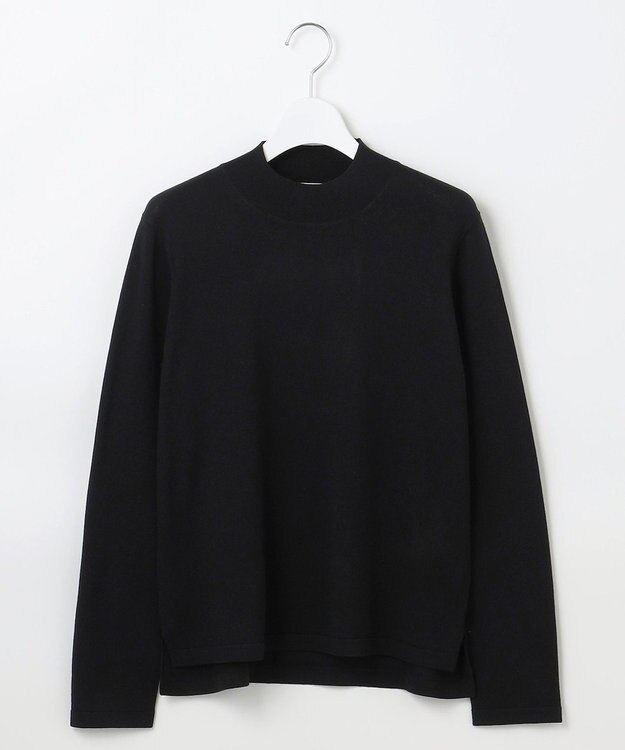 J.PRESS LADIES L 【洗える】PRINCE ハイネック ニット ブラック系