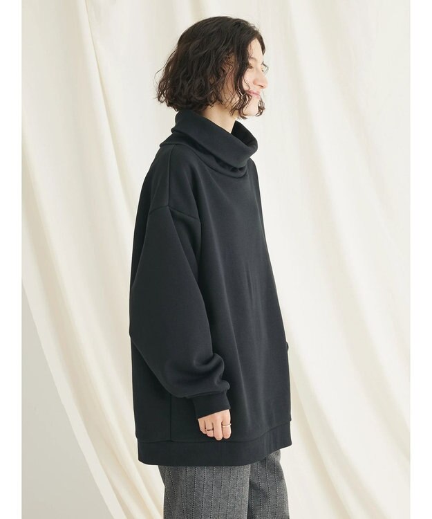 CRAFT STANDARD BOUTIQUE 【男女兼用】裏起毛タートルスウェット Black