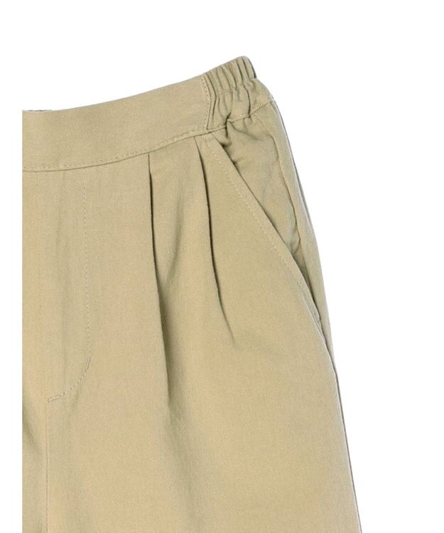 CRAFT STANDARD BOUTIQUE 綿ピーチ綺麗シルエットパンツ Beige