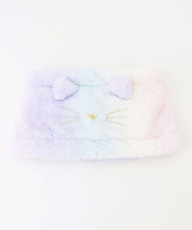 ANY KIDS ネッコウォーマー ラベンダー×レインボー