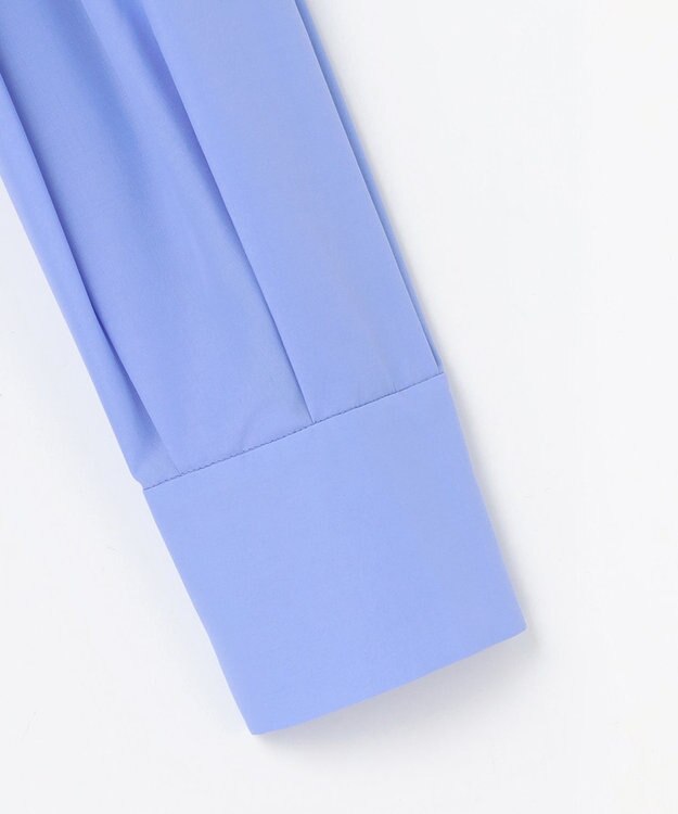 自由区 L 【カタログ掲載】ナチュラルタッチボウタイ ブラウス サックス