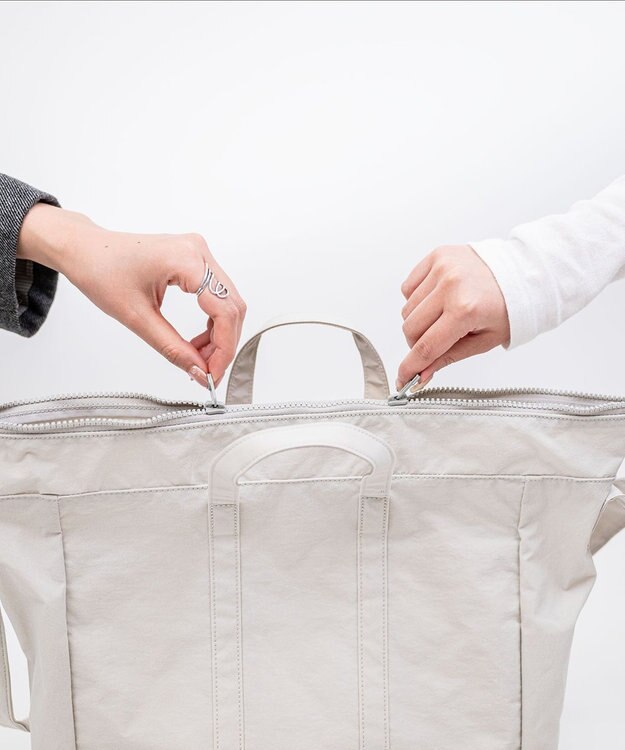 NIZYU KANO 【はまじコラボ】Airyトート Mサイズ ライトグレー