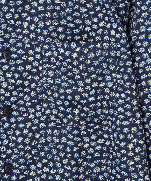JOSEPH ABBOUD リバティプリント シャツ ネイビー系5