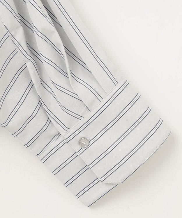 ANY L 【UVカット/抗菌防臭/速乾/手洗い可】エニィファンクション ストライプドルマンシャツ ブルーストライプ