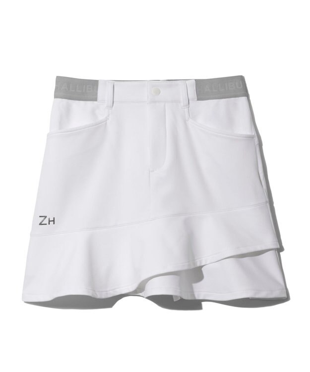 ZERO HALLIBURTON フレアミニスカート ZHG-W4A 9a 82883 ゴルフウェア ホワイト