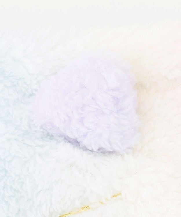 ANY KIDS ネッコウォーマー ラベンダー×レインボー