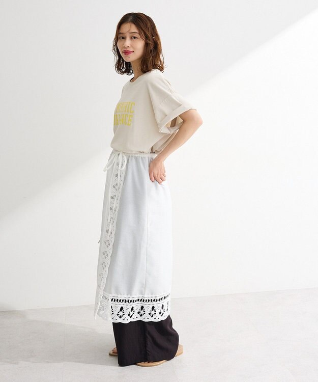 Green Parks ２ｗａｙレースキャミワンピース Off White