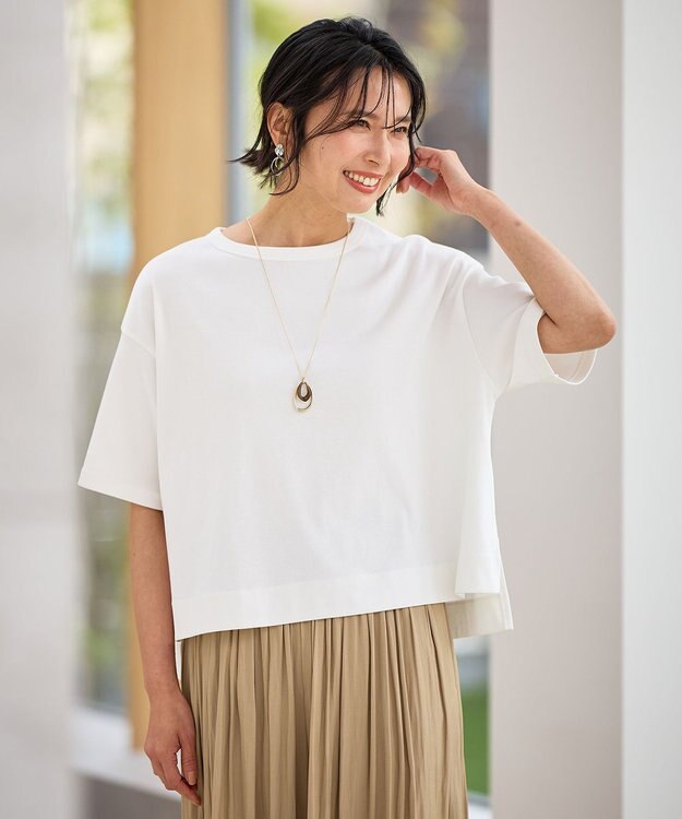 ANY L フライスワイドTシャツ オフ