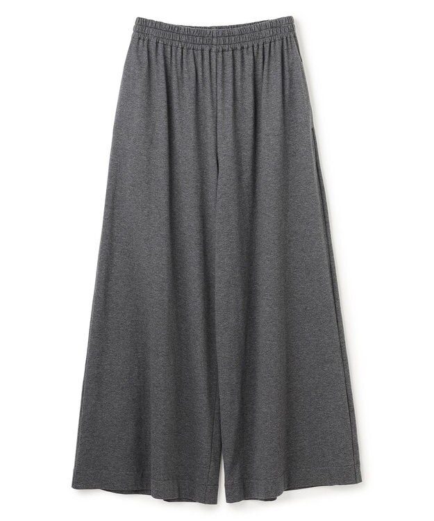 uncrave プレーンジャージー ギャザーパンツ チャコール