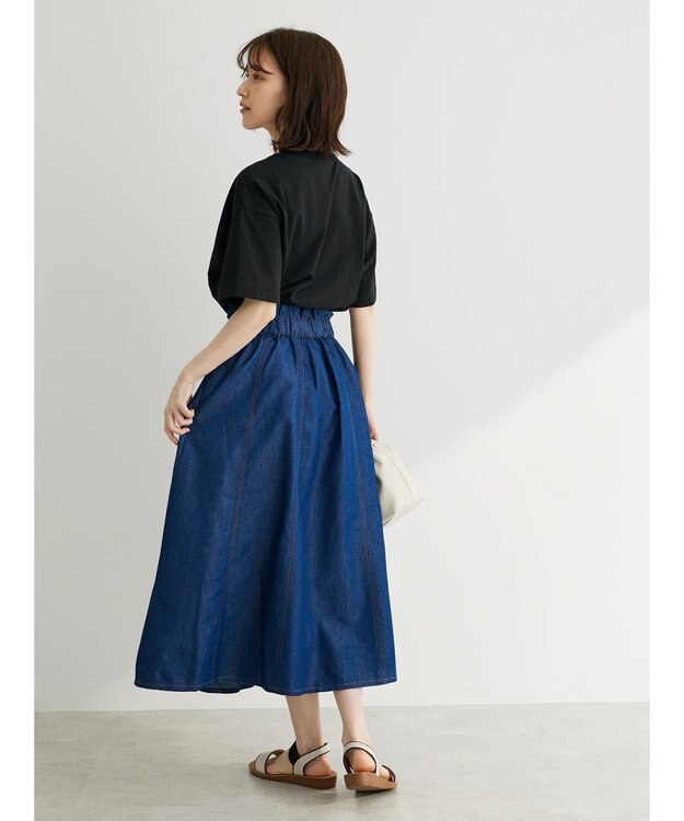 Green Parks Ｉ　デニムハギロングスカート Dark Indigo