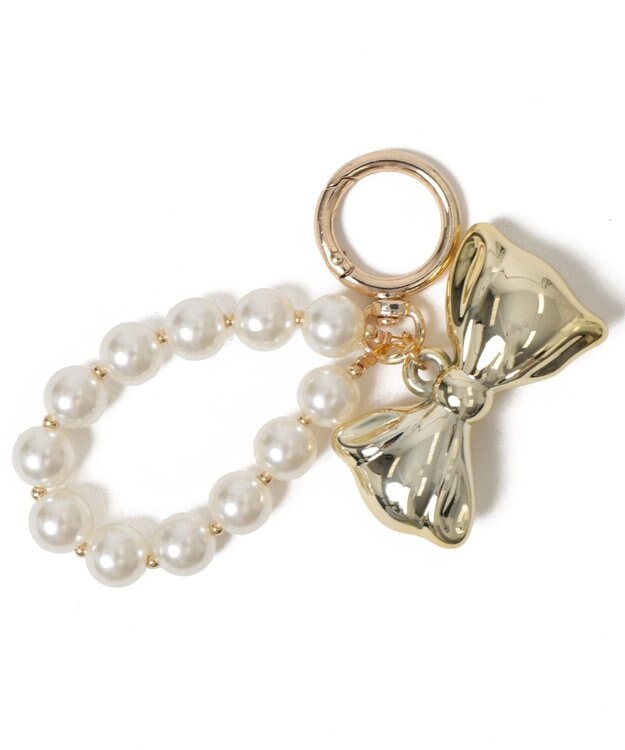 WEGO リボンフープキーホルダー ゴールド