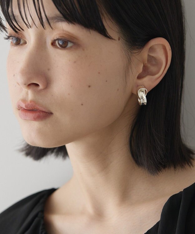 AMERICAN HOLIC メタルクロスイヤリング Silver