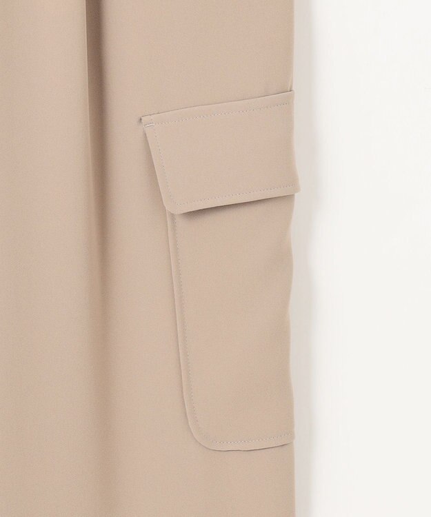 自由区 【洗える】ダブルクロスカーゴ パンツ モカ