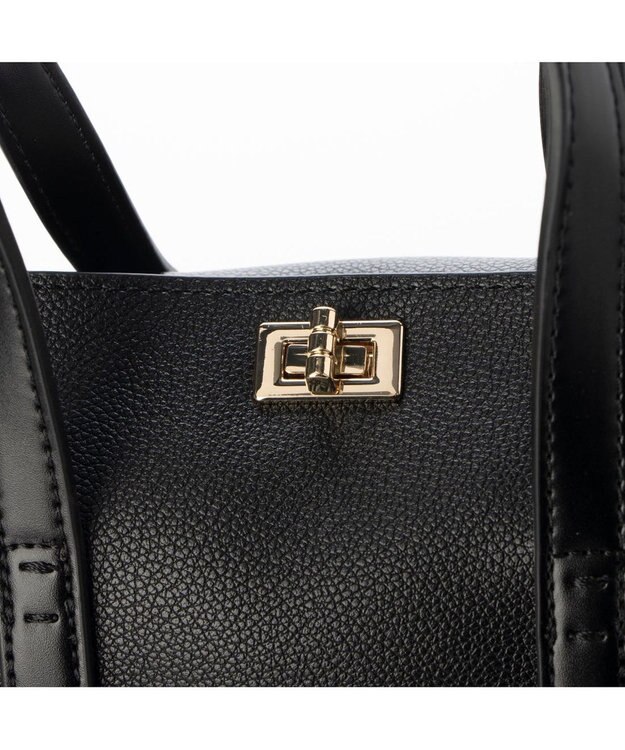 UNBILLION カシュカシュ cachecache / ワンハンドルバッグ付きトップひねりトート ブラック