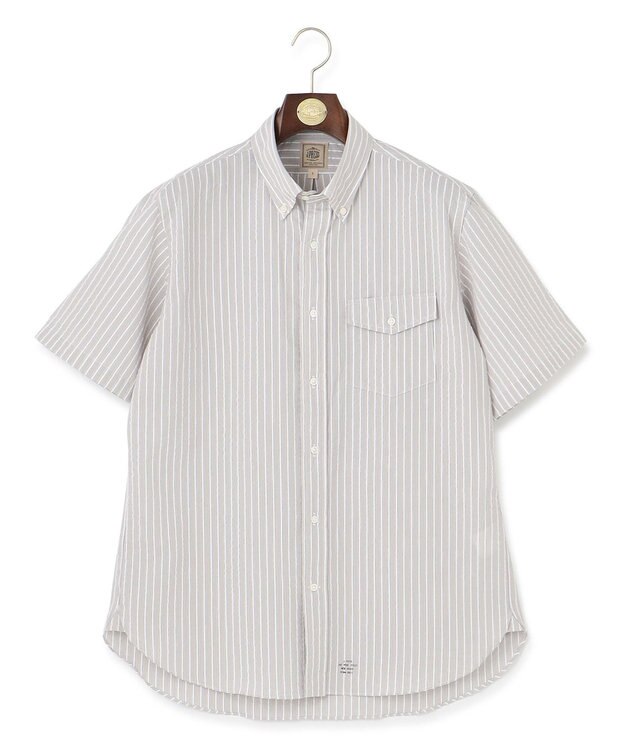 J.PRESS MEN 【WEB・一部店舗限定】マルチストライプシャツ ライトグレー系1