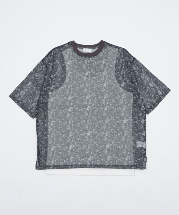 WEGO 【2点SET】メッシュパターンアンサンブルPOシャツ（SS） 柄1