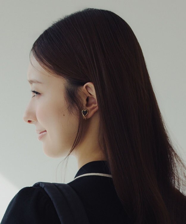 TOCCA WITH HEART EARRINGS イヤリング ブラック系