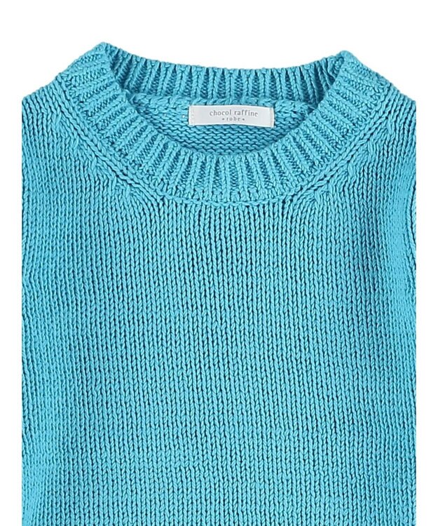 Green Parks ローゲージニットＴシャツ Blue