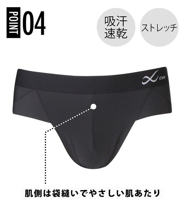 CW-X 【MEN】スポーツショーツ　ローライズ　吸汗速乾　/ワコール　HSO540 ブラック