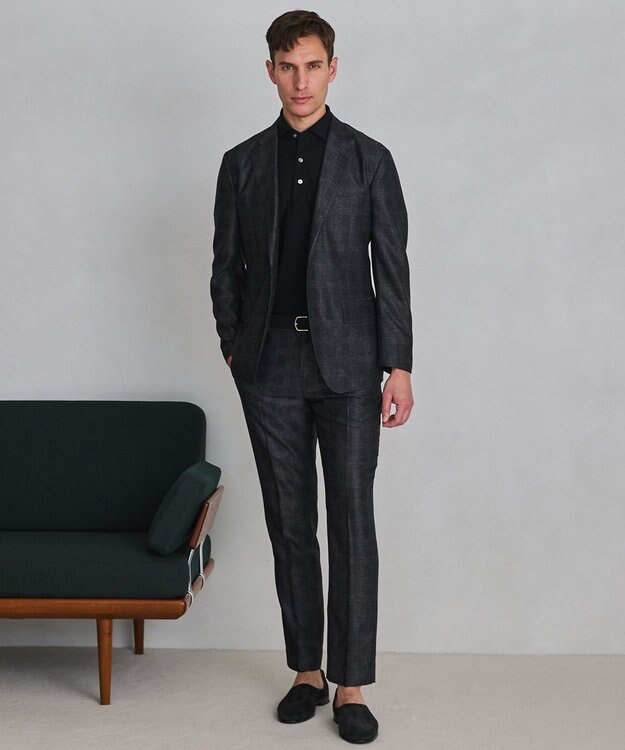 GOTAIRIKU 3年連続売上NO1/キングサイズ登場【仕事で着られる】キレイめ 鹿の子 BIZ ポロシャツ ブラック系