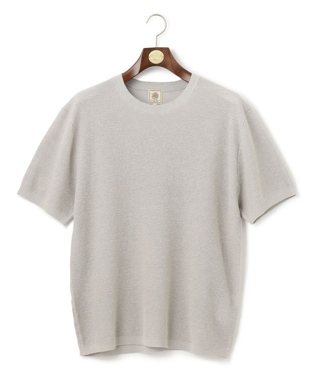 J.PRESS MEN 【WEB・一部店舗限定】ニットTシャツ ライトグレー系