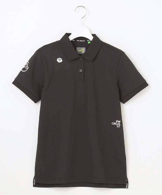 PW CIRCULUS 【WOMEN】ベーシックポロ ゴルフウェア レディース ブラック系