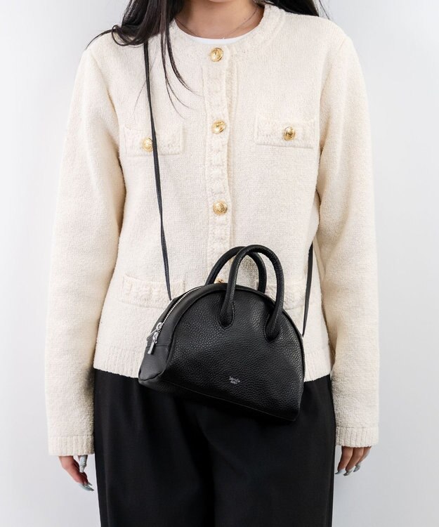 blancle シュリンクレザー 2WAY ミニボストン ブラック