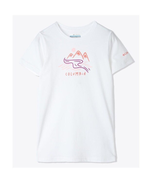 Columbia Columbia/ 【KIDS】ミッションレイクショートスリーブグラフィックシャツ /コロンビア White、 Weaving Waterscape