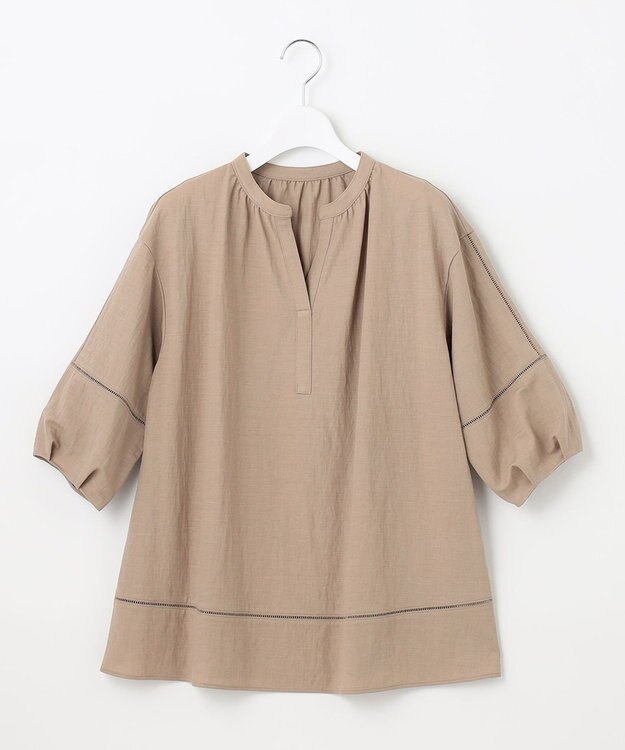 J.PRESS LADIES L ナチュラルジャージー カットソー ベージュ系