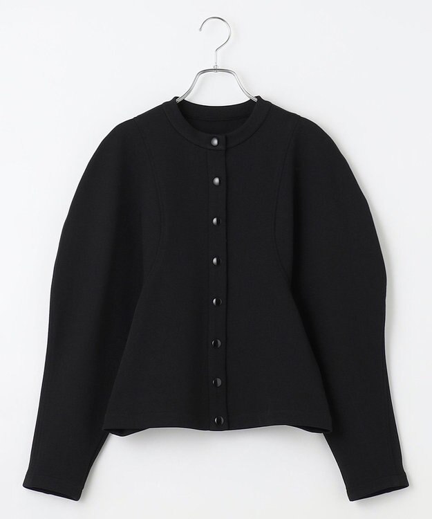 #Newans ラウンドスリーブカーディガン ブラック