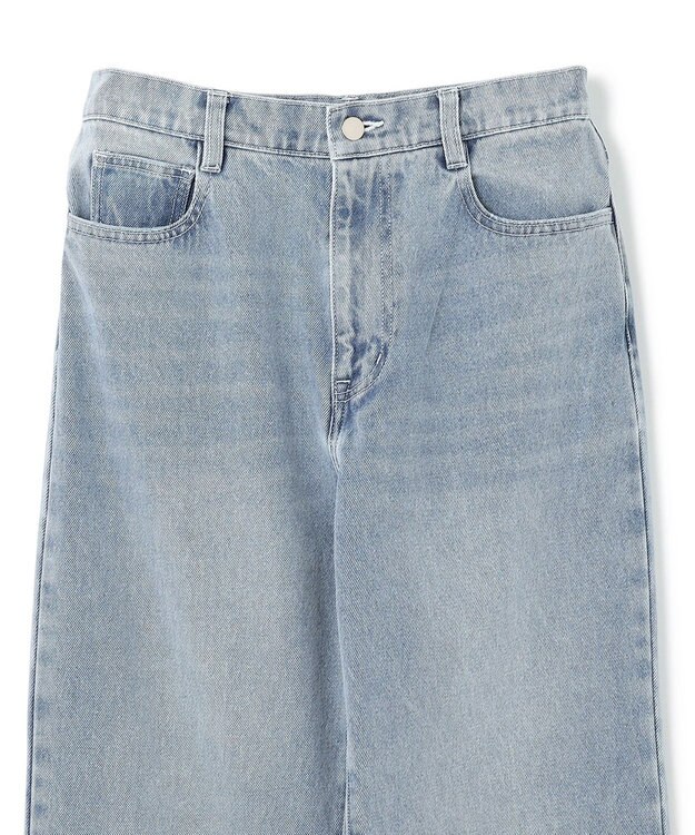 BEIGE， 【洗える】VICTOR / ワイドデニムパンツ L.Indigo