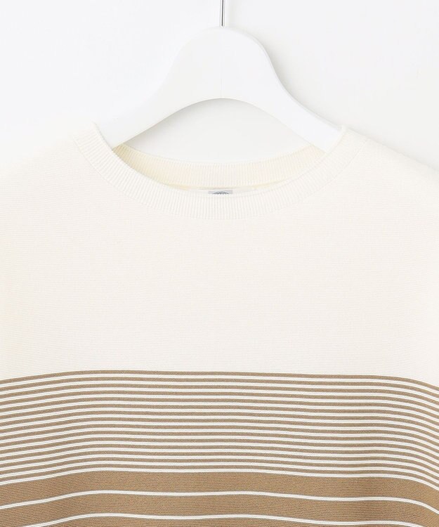 J.PRESS LADIES 【洗える】 ガータードルマンWG ニット キャメル系1