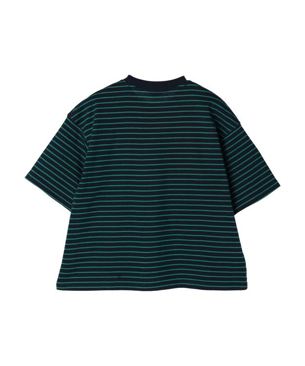 AMERICAN HOLIC ボーダーショートカットプルオーバー Navy