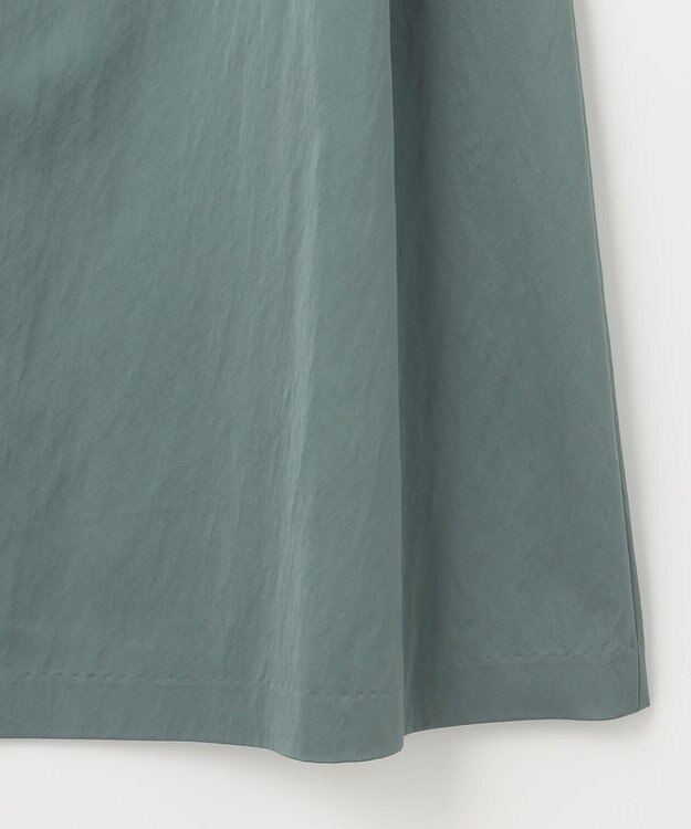 NAVE 【ReNAVE　洗える】グロスサテン ドレス スモーキーグリーン系