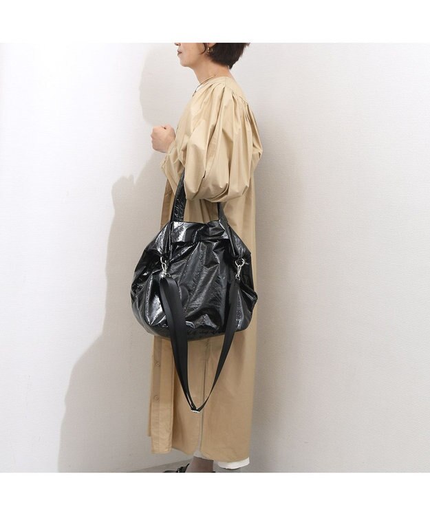 UNBILLION カシュカシュ cachecache / ソフトワッシャー2wayビッグバッグ ブラック