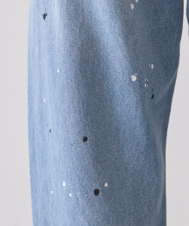 AMERICAN HOLIC ルーズストレートペイントデニム Light Indigo