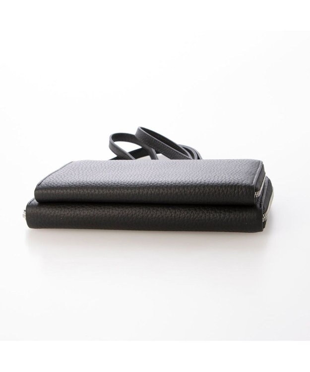 UNBILLION VERYコラボ ペルケ perche / 牛革ウォレットチェーンショルダーバッグ ブラック