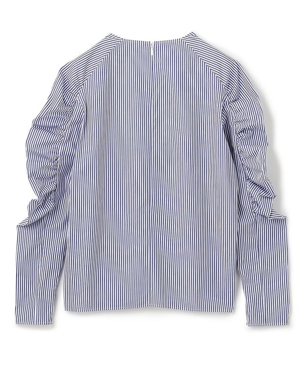 BEIGE， CROCOSMIA / ブラウス Blue Stripe