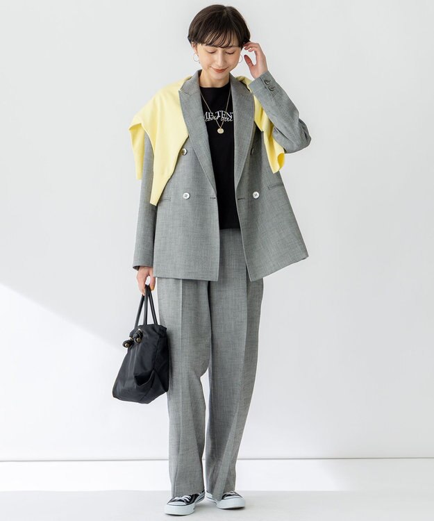 23区 S 【洗える】CA ME TENTE ロゴ TEE ブラック系