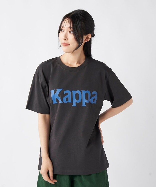 OP／FILA 【Kappa】ブランドロゴ Tシャツ ブラック