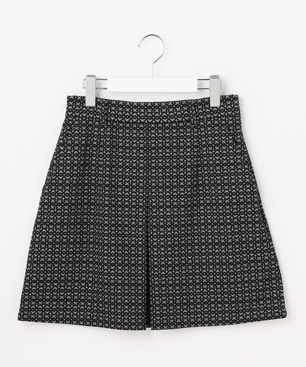 23区GOLF 【WOMEN】裏起毛ジャージースカート ストレッチ モノグラム 上品スタイル ブラック系5