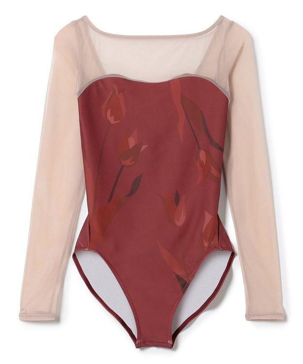 Chacott ロングスリーブレオタード ガーネットＰＴ