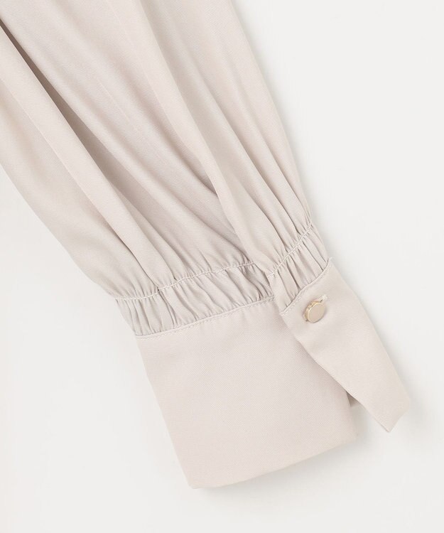 ANY SIS S 【洗える】かさねシャーリング ブラウス アイボリー