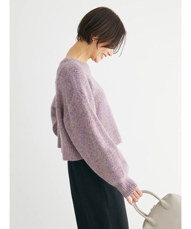 Green Parks ・ＥＬＥＮＣＡＲＥ　ＤＵＥ　ミックスシャギーニット Pink