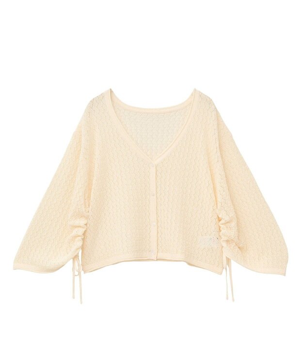 AMERICAN HOLIC 2WAYレース編みニットカーディガン Ecru